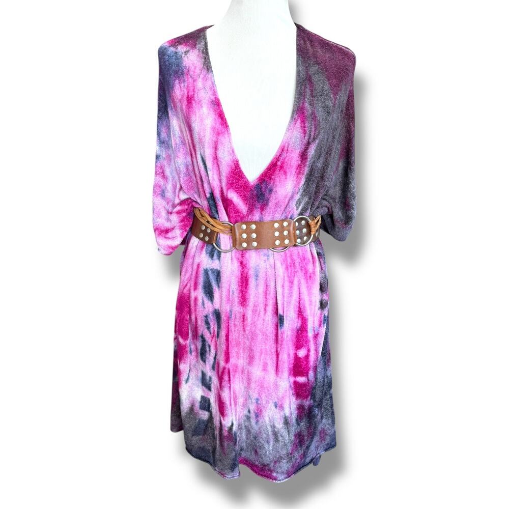 Free People Crushed Galaxy Tie Dye Tunic EUC - Picture 10 of 11